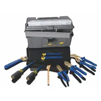 AMPCO Insulated Nonsparking Tool Kit: 9 Total Pcs, Tool Box (MPN IM-21)