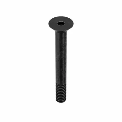 KERR LAKESIDE Socket Flat Head Screw: 1/4"-20 Thread Size, 2 in Lg, Flat, Black Oxide - Flat Head Socket Cap Screws