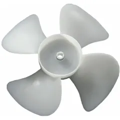 This DAYTON plastic fan blade has a 6-inch diameter, 1/4-inch bore, and 4 blades. Designed for counterclockwise (CCW) facing discharge, it is suitable for use in ventilation, exhaust, and air-moving equipment.