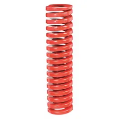 This RAYMOND die spring is made of alloy steel with a cylindrical shape and closed, ground ends. It measures 2 63/64 inches in length and is sold in a pack of 10. Designed for use in stamping dies, metal forming tools, and industrial presses, it provides controlled force and return action in high-cycle applications.