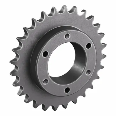 TSUBAKI Sprocket: For 40 Chain, 28 Teeth, 4.466 in Pitch Dia, 4.74 in Outside Dia - Size 40 Bushed-Bore Roller Chain Sprockets