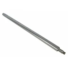 This steel piston rod is a replacement part for 2LEC1 and 2LEC2 stackers. It serves as a component in the lifting mechanism, enabling vertical movement of the forks during material handling operations.