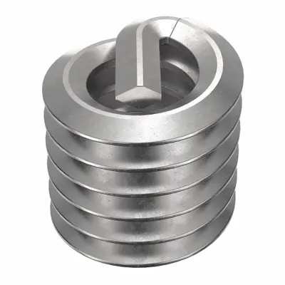 HELI-COIL Helical Insert: Tanged Tang Style, Free-Running, #10-24 Thread Size - Free-Running Tanged Helical Inserts