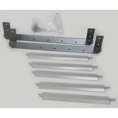 This steel louver kit in gray finish is designed for use with hydronic wall and ceiling unit heaters. It directs airflow and protects the heater core. Overall dimensions: 12-15/16 in H x 14-1/2 in W x 3-1/8 in D.