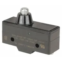 OMRON Snap Action Switch: Plunger Actuator, 1NO/1NC, Screw (MPN A-20GD-B7-K)