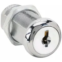 Cam Lock: Std Keyed Cam Lock, Keyed Alike, Zinc Die-Cast, Chrome-Plated, 1 1/2 in Straight Cam Lg (MPN G CR08751209PCSM1)