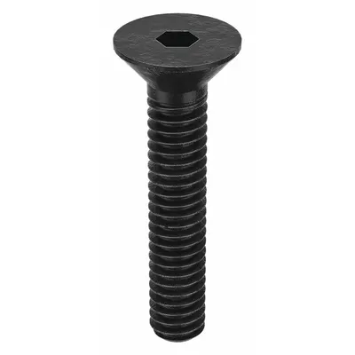 KERR LAKESIDE Socket Flat Head Screw: #5-40 Thread Size, 5/8 in Lg, Flat, Black Oxide - Flat Head Socket Cap Screws