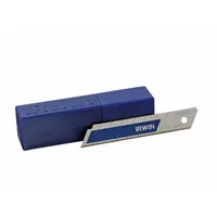 IRWIN Snap-Off Blade: 4 1/4 in Blade Lg, 11/16 in Blade Wd, 0.02 in Blade Thick, 8 Segments, 10 PK (MPN 2086404)