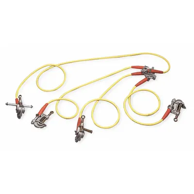 SALISBURY 4-Way Grounding Set: 10 ft Cable/(3) 6 ft Cable/C - Four Way Grounding Set