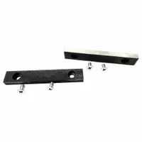 PALMGREN Standard Jaw Plate Kit: Steel, For 6 in Vise Jaw Wd, Fasteners, Works with 54ZV76, 9629504 (MPN 964643701)