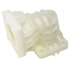 This Dayton outlet manifold is constructed of polypropylene for corrosion resistance. It is designed to distribute fluid or air from a single source to multiple outlets in industrial piping systems. Suitable for use in chemical processing, water treatment, and general plant maintenance applications.
