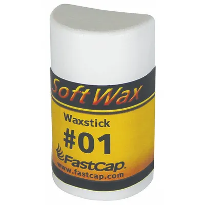 FAST CAP Soft Wax Filler Stick, White, 1 oz, Sandable Wax Blend - Wax Blend Sticks