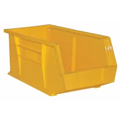 This hang and stack bin from DURHAM MFG is designed for organizing and storing small components in industrial environments. Its configuration allows vertical stacking or hanging to maximize space utilization in warehouses, workshops, and assembly lines.