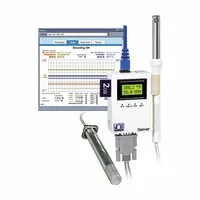 OMEGA Chat Recorder: 0%to 2.75% Relative Humidity Measured, 1°F to 45°C, 0°C to 60°C, Included, NIST (MPN ITHX-SD-5)