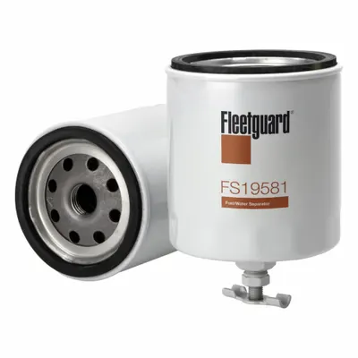 FLEETGUARD Fuel Filter: Spin-On, 4 5/16 in Overall Lg, 3 1/16 in Outside Dia - Spin-On Fuel/Water Separators