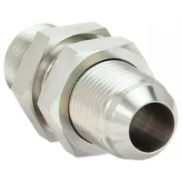 Hydraulic Hose Adapter: 3/4 in x 3/4 in Fitting Size, Male x Male, NPTF x JIC, Rigid, Straight (MPN 2240-12-12s)