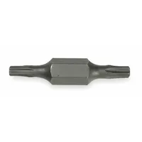 KLEIN TOOLS Double Ended Driver Bit: Imperial, Hand, T10 – Torx® Bit Size and Type Side 1, Std, 2 PK (MPN 32485)