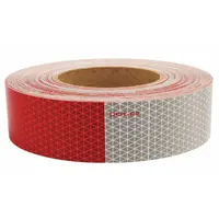 Reflective Tape: Construction/Emergency Vehicles/Trucks and Trailers, Red/White, 1 3/4 in Wd (MPN 18814)