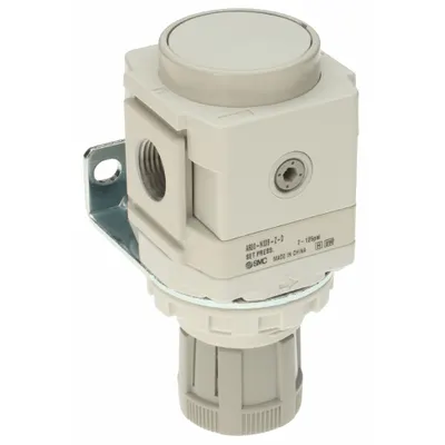 SMC Regulator: Die-Cast Aluminum, 3/8 in NPT, 7.251887 psi to 123.2821 psi - SMC FRL Air Regulators