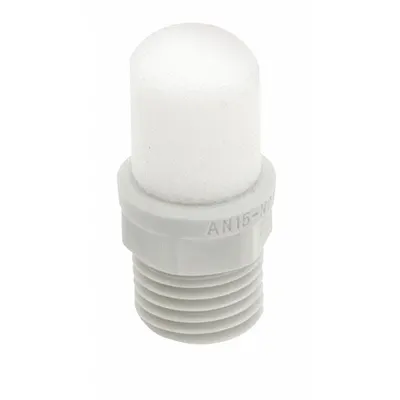 SMC Exhaust Silencer Mist Eliminator: 1/4 in, 14 mm Hex Size, 35.3 cfm, 30 dB NRR - Pneumatic Exhaust Silencers / Mufflers