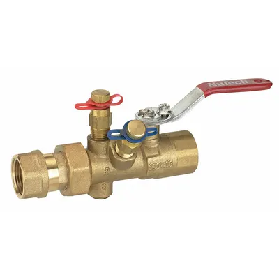 NUTECH Manual Balancing Valve: Manual, FNPT, 15 gpm – 50 gpm, 15 gpm Min. Flow Rate - Manual Balancing Valves