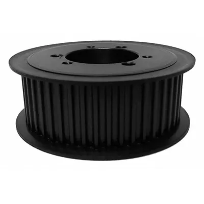OEM QD64-5M-25 HTD Section QD Bushed Timing Pulley, 64 Teeth, Black Oxide - HTD Section QD Bushed Timing Pulleys