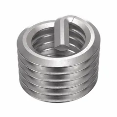 Free-running tanged helical insert for repairing or reinforcing threads in metal components. Made of 18-8 stainless steel with a dry film lubricant coating. Thread size 1/4"-28, right-hand orientation. Tensile strength 200,000 to 250,000 psi. Pack of 100 pieces.
