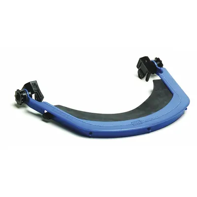 BULLARD Face Shield Bracket: Slotted Attachment Type, Nylon - Bullard Hard Hat Adapters for Face Shields