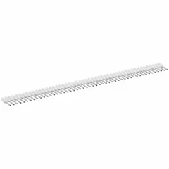 Insulated ferrule for terminating a single stranded wire. White polypropylene insulation. Ferrule diameter 0.06 in. Used to create secure connections in terminal blocks for control panels and power distribution.