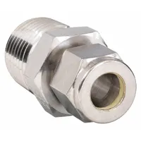 PARKER Compression Fitting Adapter: 1/4 in OD x 1/8 in Pipe Fitting Size, Compression x MNPT (MPN 4MTC2N-316)