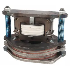 This brake kit is designed for use with Lodestar series electric chain hoists. It serves as a replacement brake assembly for maintenance and repair of the hoist's braking system, ensuring controlled stopping and load holding during lifting operations.