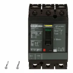 90 A, 3-pole molded case circuit breaker rated 600V AC with a 25kA interrupting capacity at 240V AC. Fixed configuration with line/load lugs and ABC phase designation. Used for overcurrent protection in industrial power distribution panels, motor control centers, and switchboards.