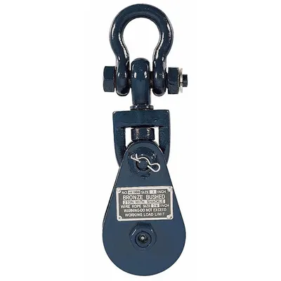 B/A PRODUCTS CO. Pulley Block: Swivel, Lifting, 2,000 lb Working Load Limit, Wire Rope - Shackle-Attached Snatch Blocks