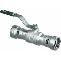 VIEGA MEGAPRESS Manual Two-Way Ball Valve: 1 in Nominal Valve Size, 316 Stainless Steel, Two-Piece (MPN 28985)