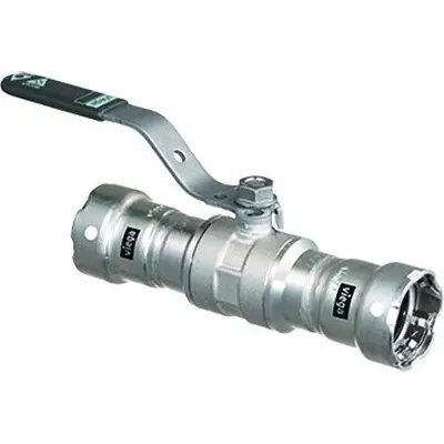 VIEGA MEGAPRESS Manual Two-Way Ball Valve: 1 in Nominal Valve Size, 316 Stainless Steel - Stainless Steel Ball Valves