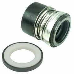 This mechanical seal and seat assembly is designed to prevent fluid leakage in rotating equipment such as pumps and mixers. It is compatible with Dayton brand equipment, including model number 4KHD9. Suitable for industrial maintenance and repair applications.