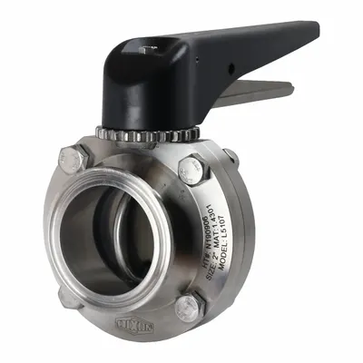 DIXON Butterfly Valve: 2 in Pipe Size, Clamp, 140 psi Max. Pressure (CWP), 304 Stainless Steel - 3-A Certified Stainless Steel Butterfly Valves