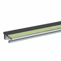 Stair Nosing: Multi-Strip Grit, Aluminum, Set-in-Concrete, 54 in Wd, 3 in Dp, Black, 1/4 in Nose Ht (MPN WP-RN3-A.4.6)