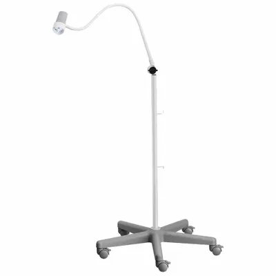 WALDMANN Exam Light: LED, 30,000 lux @ 0.5 m, Floor Stand, 4400K, 93 CRI, 8 W Watt - Floor-Stand Medical Lights
