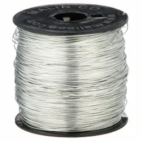 Galvanized annealed baling wire on a spool. 20 gauge wire with 0.035 inch diameter. Used for tying and securing bales in recycling, agriculture, and waste management. Corrosion-resistant finish suitable for outdoor or moist environments