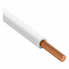 Single-conductor 12 AWG solid copper building wire rated 600 V. THHN/THWN-2 insulation permits use in dry or wet locations up to 90°C. Suitable for general-purpose power and lighting circuits in branch wiring and control applications.