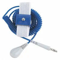 DESCO Static Control Wrist Strap: Polypropylene, Dark Blue, 13 in Strap Lg - Max, 1 Strap Conductors (MPN 09100)