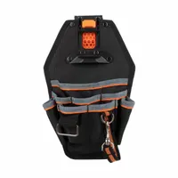 KLEIN TOOLS Tool Pouch: 8 in W x 3 1/2 in D x 11 in H, 8 Pockets, For 2 1/2 in Belt Wd - Max, Clip (MPN 55832MB)