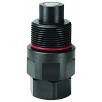 PARKER Hydraulic Quick Connect Hose Coupling: 3/8 in Coupling Size, Steel, 1.89 lpm Max. Flow Rate (MPN FET-372-8FO)