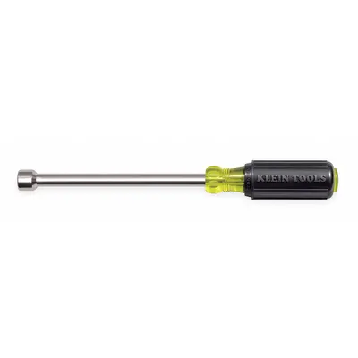 KLEIN TOOLS Hollow Round Shank Nut Driver: Straight, SAE, With Magnetized Tip, Std - Fastener-Holding Nut Drivers