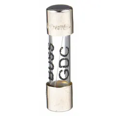Time-delay cylindrical fuse rated 40 mA and 250 V AC, 5 mm x 20 mm size. Provides overcurrent protection in control circuits, instrumentation, and power supplies requiring a compact time-delay design.