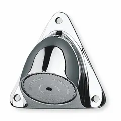 Brass fixed showerhead with polished chrome finish. Features a pressure-compensating Autoflo® device limiting flow to 2.5 gpm (9.46 L/min). Includes thread seal tape. 1/2" NPTF connection. For institutional shower replacement applications.
