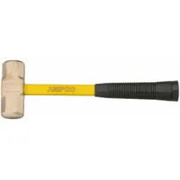 Double Face Engineers Hammer: Fiberglass Handle, 3 lb Head Wt, 14 in Overall Lg, Ribbed Grip (MPN H-17FG)