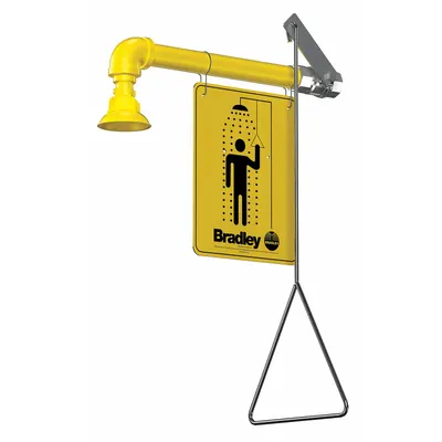 BRADLEY S19-120 Wall-Mount Emergency Shower - Wall-Mount Showers