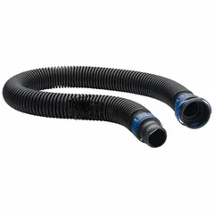 Rubber breathing tube, 32 43/64 inches long, for use with Speedglas 9100 and TR-300 Series PAPR systems. Connects the PAPR unit to the helmet to deliver filtered air in industrial environments.